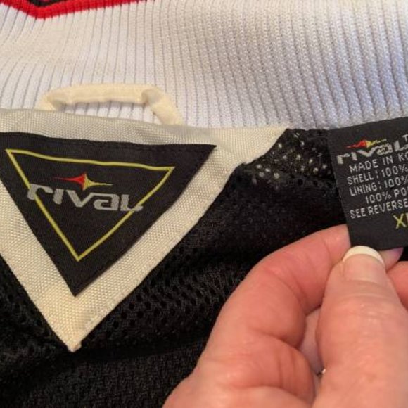 Men's Size XL Rival NHL Red Wings Nylon Black Jacket - Picture 5 of 5